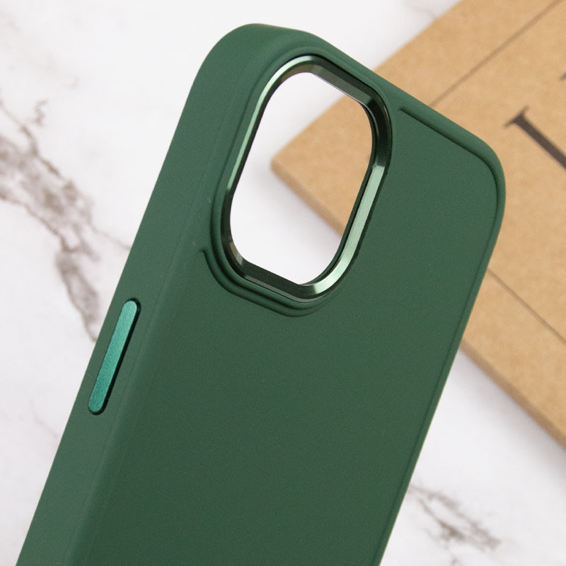 Купить TPU чехол Bonbon Metal Style для Apple iPhone 13 (6.1") (Зеленый / Army green) на vchehle.ua