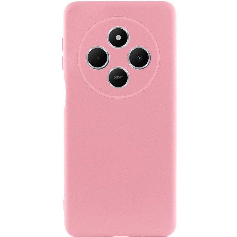 Чохол TPU GETMAN Liquid Silk Full Camera на Xiaomi Redmi 14C / Poco C75 (Рожевий / Pink)