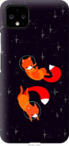 Чехол Лисички в космосе для Google Pixel 4 XL
