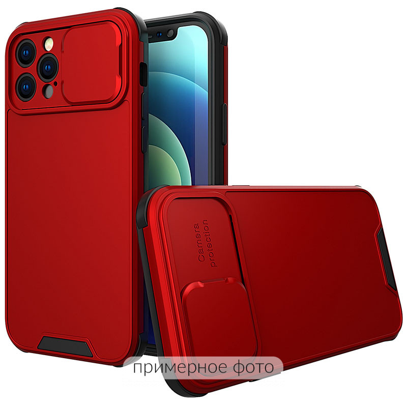 

TPU+PC чехол Lens series для Samsung Galaxy A12 (Красный) 1213026
