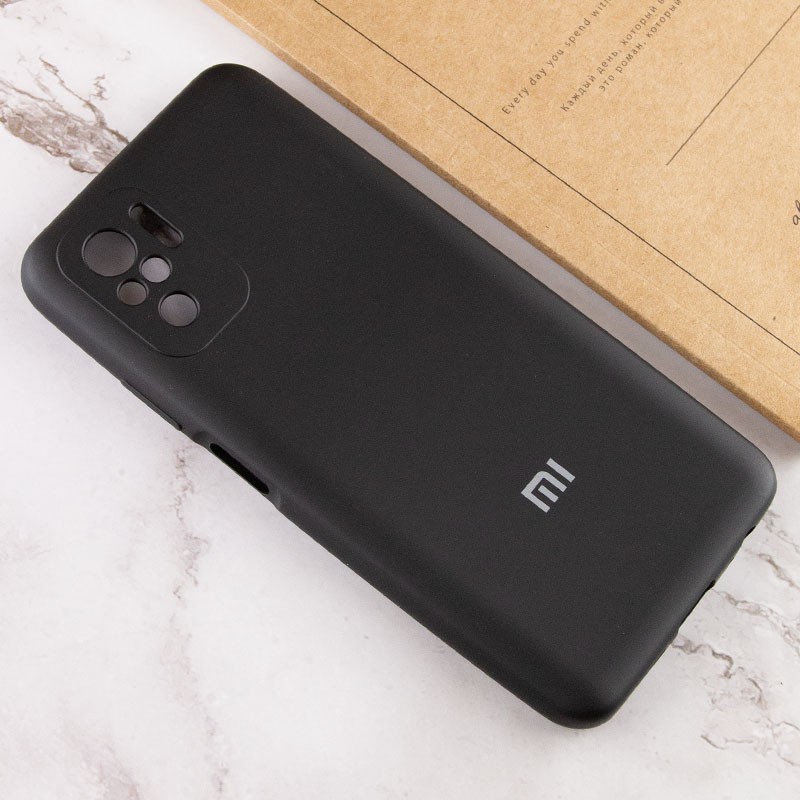 Чохол Silicone Cover Full Camera (AA) Xiaomi Redmi Note 10 / Note 10s (Чорний / Black) в магазині vchehle.ua