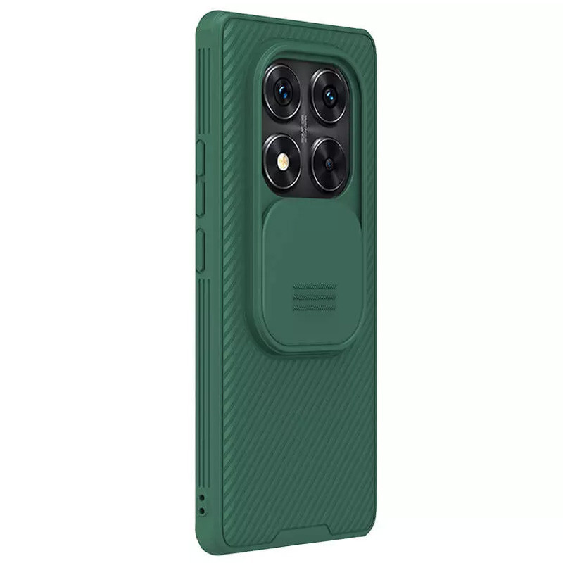Фото Карбоновая накладка Nillkin CamShield Pro для Xiaomi Redmi Note 14 Pro+ 5G (Deep Green) в магазине vchehle.ua