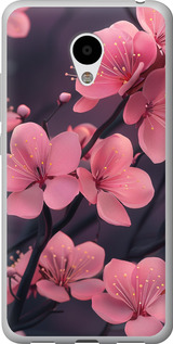 Чохол Пурпурна сакура на Meizu M3