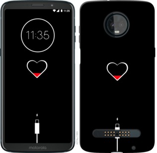 Чохол Підзарядка серця на Motorola Moto Z3 Play