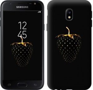 Чехол Черная клубника для Samsung Galaxy J4 2018