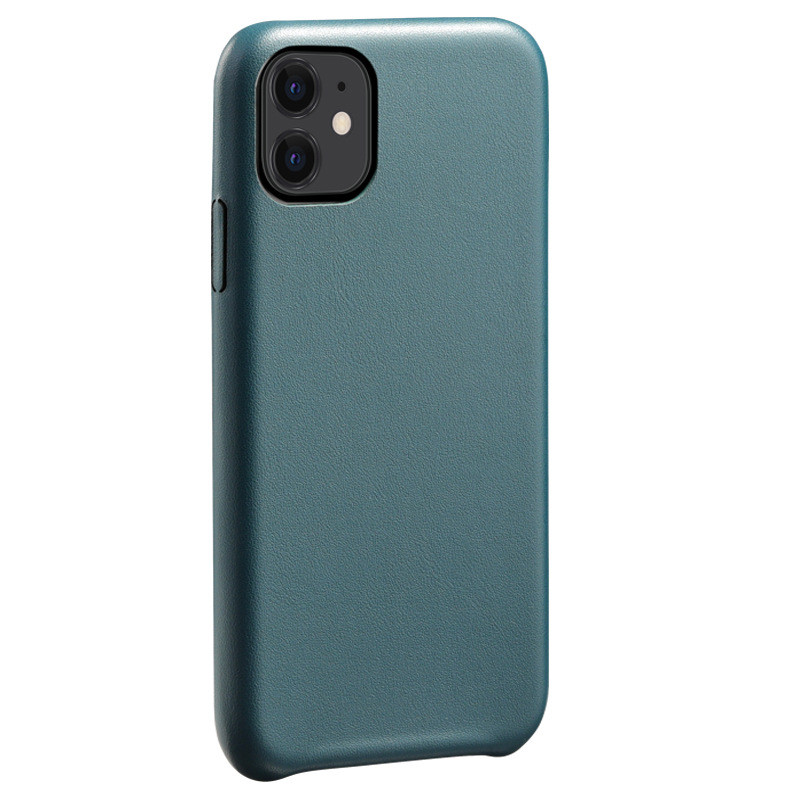 Уцінка Шкіряний чохол AHIMSA PU Leather Case (A) на iPhone 11 (Подряпина / Зелений)