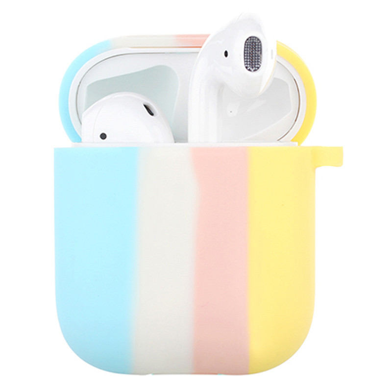 

Силіконовий футляр Colorfull для навушників AirPods 1/2 (Блакитний / Жовтий) 1132369