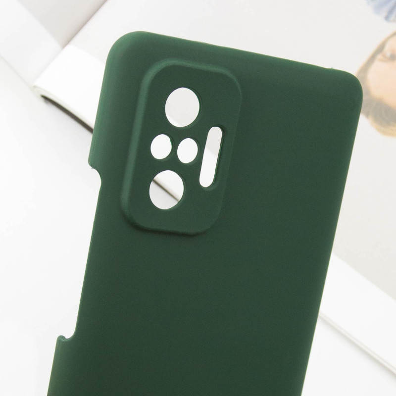 Чехол Silicone Cover Lakshmi Full Camera (AAA) для Xiaomi Redmi Note 10 Pro / 10 Pro Max (Зеленый / Cyprus Green) в магазине vchehle.ua