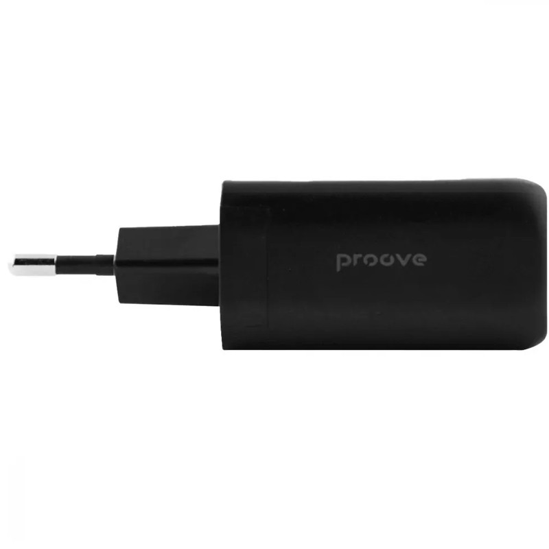СЗУ Proove Silicone Power 45W (Type-C+USB) (Black) в магазине vchehle.ua