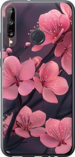 Чохол Пурпурна сакура на Huawei P40 Lite E