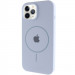 Чохол Silicone Case Full Protective (AA) with Magnetic Safe на Apple iPhone 12 Pro Max (6.7") (Блакитний / Lilac Blue)