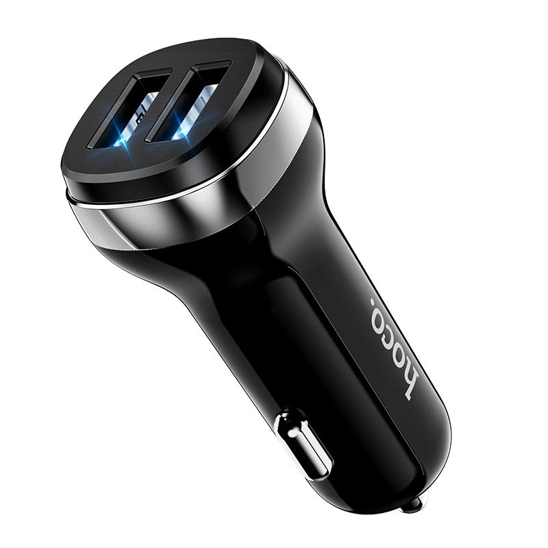 Фото АЗУ Hoco Z40 Superior 2.4A (2USB-A) (Черный) на vchehle.ua