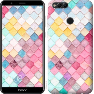 

Чехол Красочная черепица для Huawei Honor 7X 658333