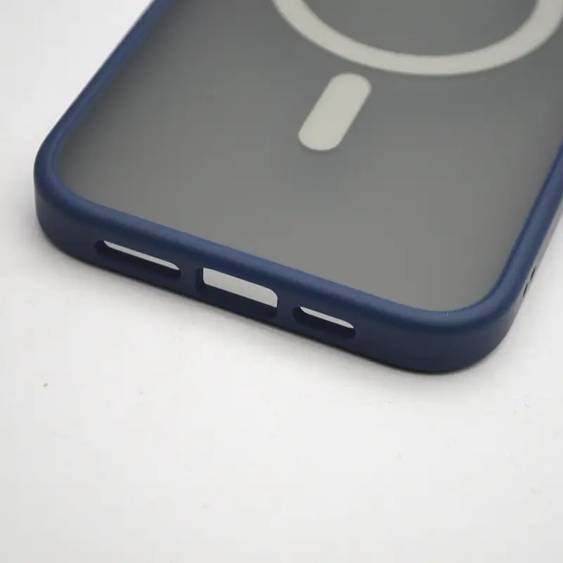 Замовити TPU+PC чохол Metal Buttons with Magnetic Safe на Apple iPhone 14 Pro Max (6.7") (Синій) на vchehle.ua