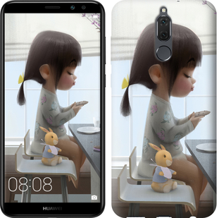 

Чехол Милая девочка с зайчиком для Huawei Mate 10 Lite 636741