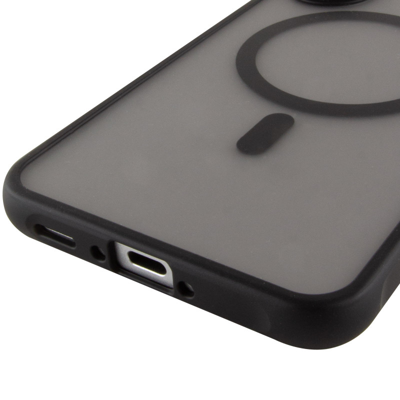 Купити Чохол TPU Bloom with Magnetic Safe на Samsung Galaxy A35 (Black) на vchehle.ua