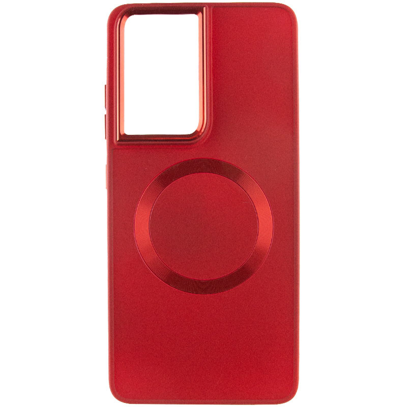 Фото TPU чехол Bonbon Metal Style with Magnetic safe для Samsung Galaxy S23 Ultra (Красный / Red) на vchehle.ua