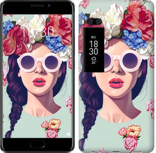 

Чохол Дівчина з квітами на Meizu Pro 7 Plus 689922