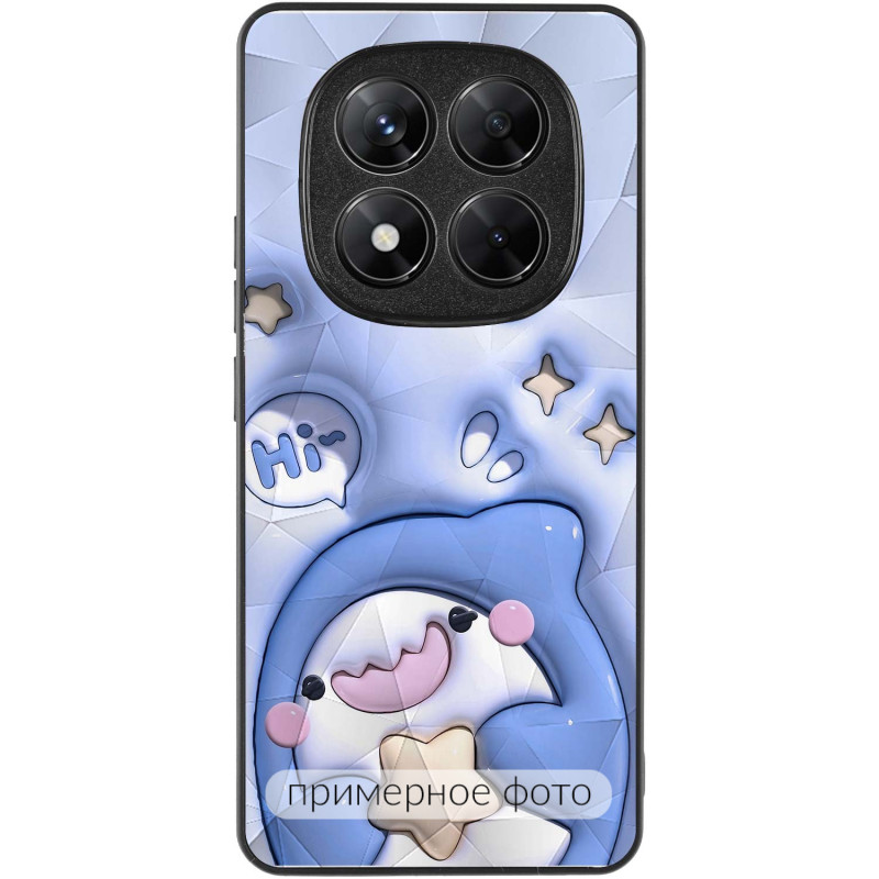 Фото TPU+PC чохол Prisma Fluffie на Xiaomi Redmi Note 14 4G (Int. version) (Shark) на vchehle.ua