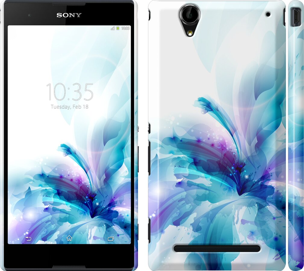 

Чехол цветок для Sony Xperia T2 Ultra Dual D5322 156718