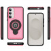Фото TPU+Textured PC Magnet на Samsung Galaxy S24 / S25 (Pink) в маназині vchehle.ua