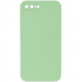 Чехол Silicone Case Square Full Camera Protective (AA) NOLOGO для Apple iPhone 7 plus/8 plus (5.5") (Мятный / Mint)