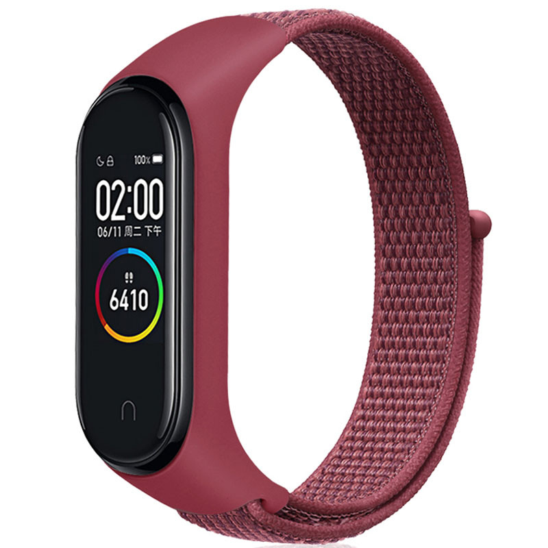 

Ремешок Nylon для Xiaomi Mi Band 3/4/5/6 (Бордовий) 1207798