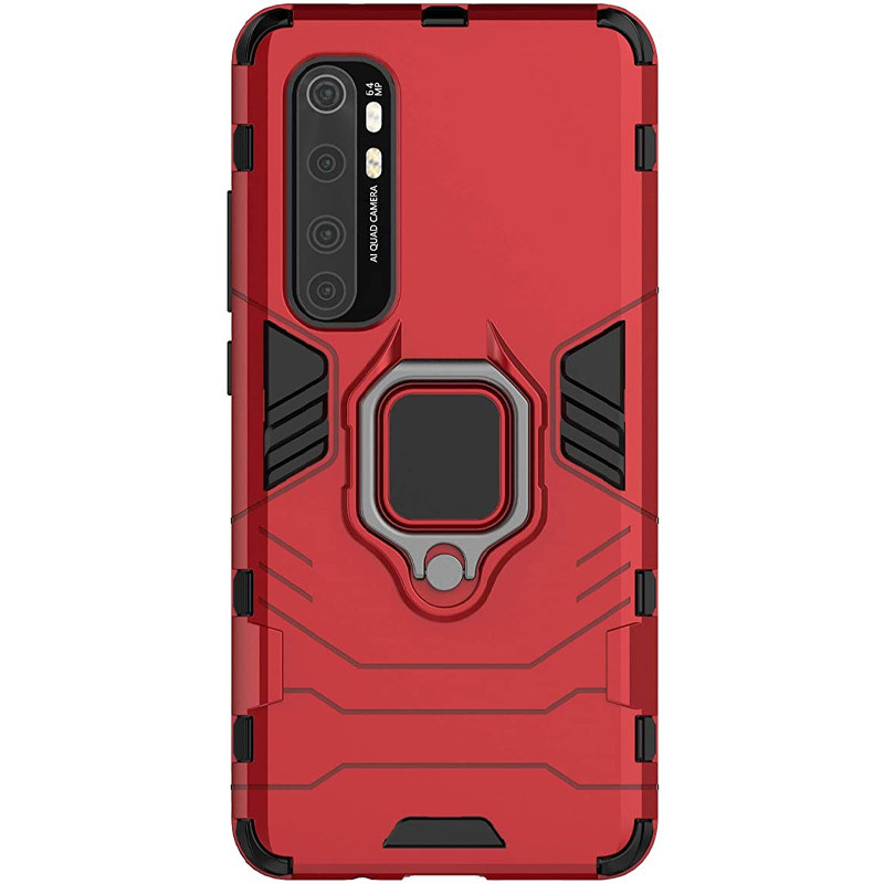 

Ударостійкий чохол Transformer Ring for Magnet на Xiaomi Mi Note 10 Lite (Червоний / Dante Red) 938005