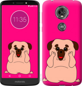 Чехол Весёлый мопс для Motorola Moto E5 Plus
