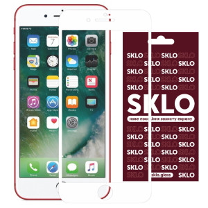 Защитное стекло SKLO 3D (full glue) для iPhone 8 plus (5.5")