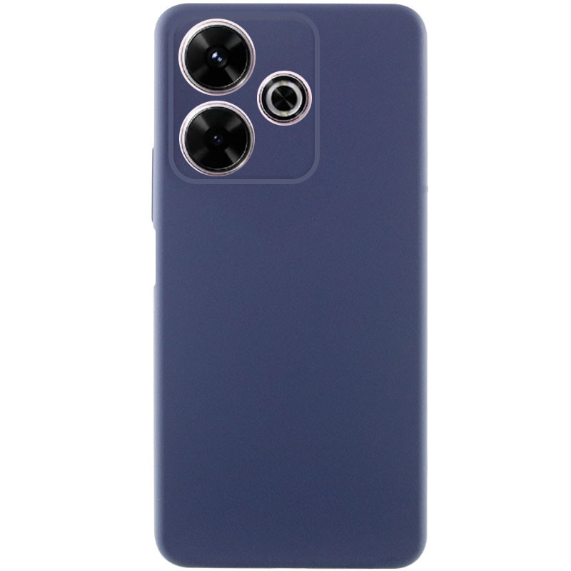 Чехол TPU GETMAN Liquid Silk для Xiaomi Redmi 13 4G / Poco M6 4G (Синий / Midnight Blue)