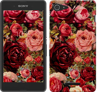 

Чехол Цветущие розы для Sony Xperia E3 D2202 235843