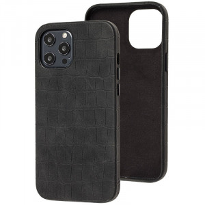 Кожаный чехол Croco Leather для Apple iPhone 12 Pro Max (6.7")