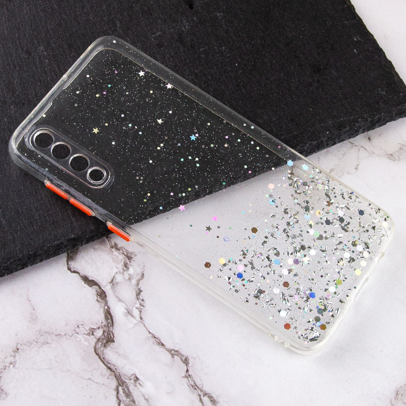 Фото TPU чохол Spangle star із захистом камери на Samsung Galaxy A50 (A505F) / A50s / A30s (Прозорий) на vchehle.ua