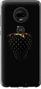 Чехол Черная клубника для Motorola Moto G7