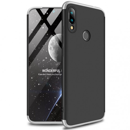 

Пластикова накладка GKK LikGus 360 градусів (орр) для Xiaomi Redmi Note 7S (Чорний / Срібний) 909183