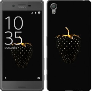 Чехол Черная клубника для Sony Xperia X F5122