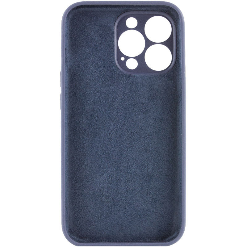 Фото Чохол Silicone Case Full Camera Protective (AA) NO LOGO на Apple iPhone 15 Pro (6.1") (Темно-синій / Midnight blue) на vchehle.ua