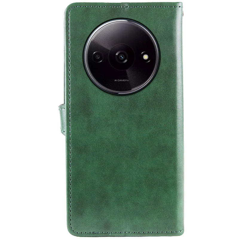 Фото Кожаный чехол-книжка GETMAN Gallant (PU) для Xiaomi Redmi A3 (Зеленый) в магазине vchehle.ua