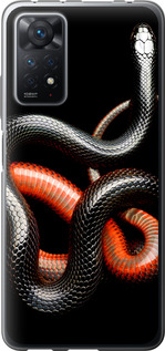 

Чехол Красно-черная змея на черном фоне для Xiaomi Redmi Note 11 Pro 1685082