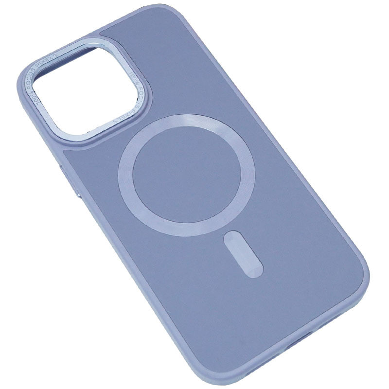 Фото Кожаный чехол Bonbon Leather Metal Style with Magnetic Safe для Apple iPhone 15 (6.1") (Голубой / Mist blue) на vchehle.ua