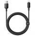 Фото Дата кабель Baseus Silky Series OS Fast Charging USB to Lightning 2.4A (1m) (P1037770) (Cluster Black) в маназині vchehle.ua