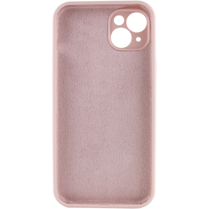 Чехол Silicone Case Full Camera Protective (AA) NO LOGO для Apple iPhone 14 (6.1") (Розовый / Pink Sand) в магазине vchehle.ua