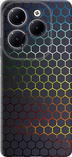 Чехол Переливающиеся соты для Infinix Hot 40 Pro
