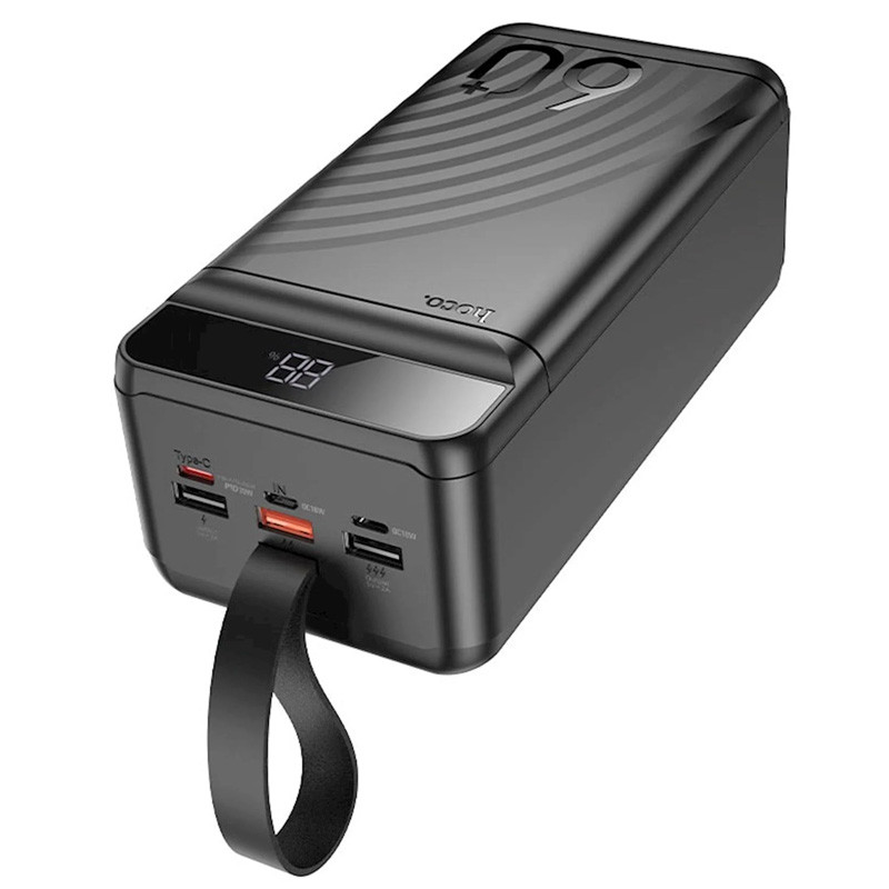 Фото Уцінка Портативний ЗП Power Bank Hoco J123C Element 22.5W+PD20W 60000 mAh (Розкрита упаковка / Black) в маназині vchehle.ua