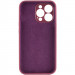 Фото Чохол Silicone Case Full Camera Protective (AA) NO LOGO на Apple iPhone 15 Pro (6.1") (Бордовий / Plum) на vchehle.ua