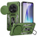 Ударопрочный чехол Camshield Army Ring для Xiaomi Redmi Note 14 Pro 4G (Оливковый / Army Green)