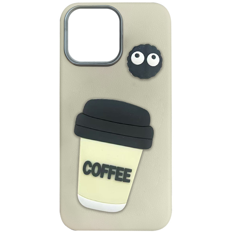 Чохол TPU Leather Toys на Apple iPhone 16 Pro (6.3") (Coffee / Sand)