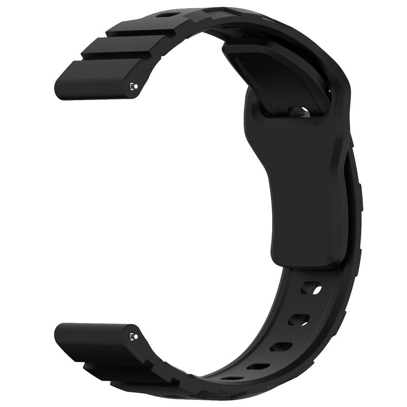 Фото Силіконовий ремінець Defense для Smart Watch 20mm (Black) в маназині vchehle.ua