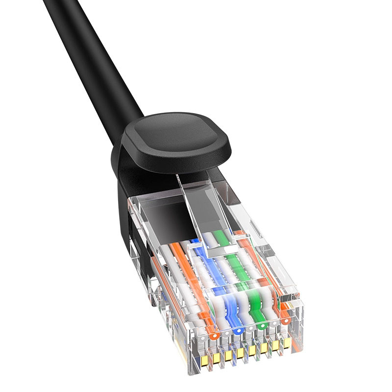 Фото Кабель Baseus High Speed CAT5 Gigabit Ethernet Cable (Round Cable) 1.5m Cluster (B00133206111-02) (Black) в маназині vchehle.ua